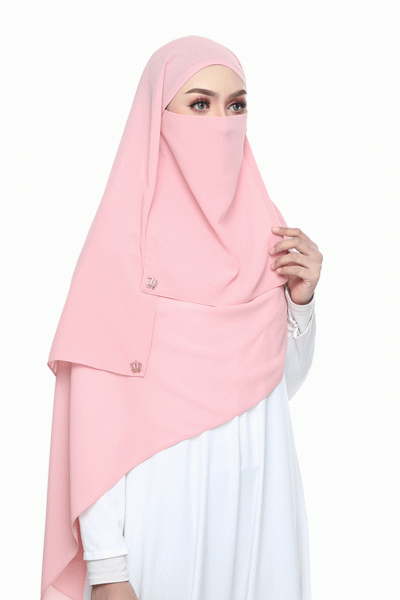 PLAIN CHIFFON SHAWL - LIGHT PINK